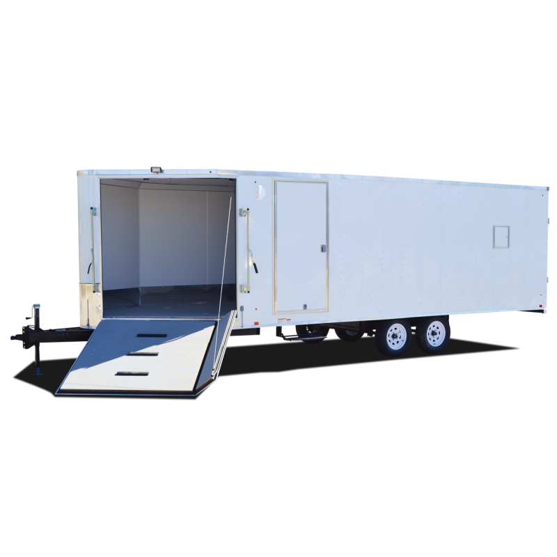 Look Trailers | Blog Post | Featured Image | Element SE Aero Wedge Motorsport Snow Trailer - Snowmobile Trailer